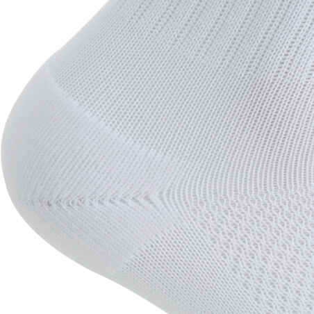  جوارب كرة قدم للكبار بطول الرُكبة اللون أبيضKIPSTA F100.