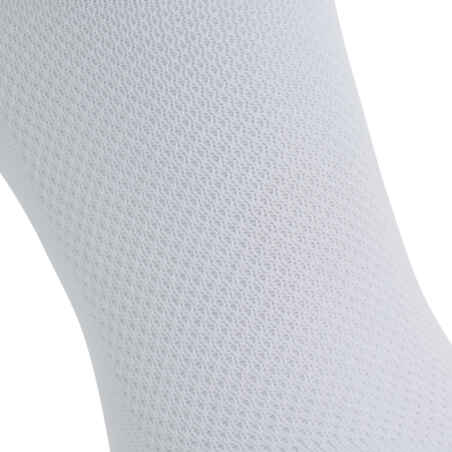 F100 Kaos Kaki Dewasa Sepak bola - Putih Sepanjang Lutut