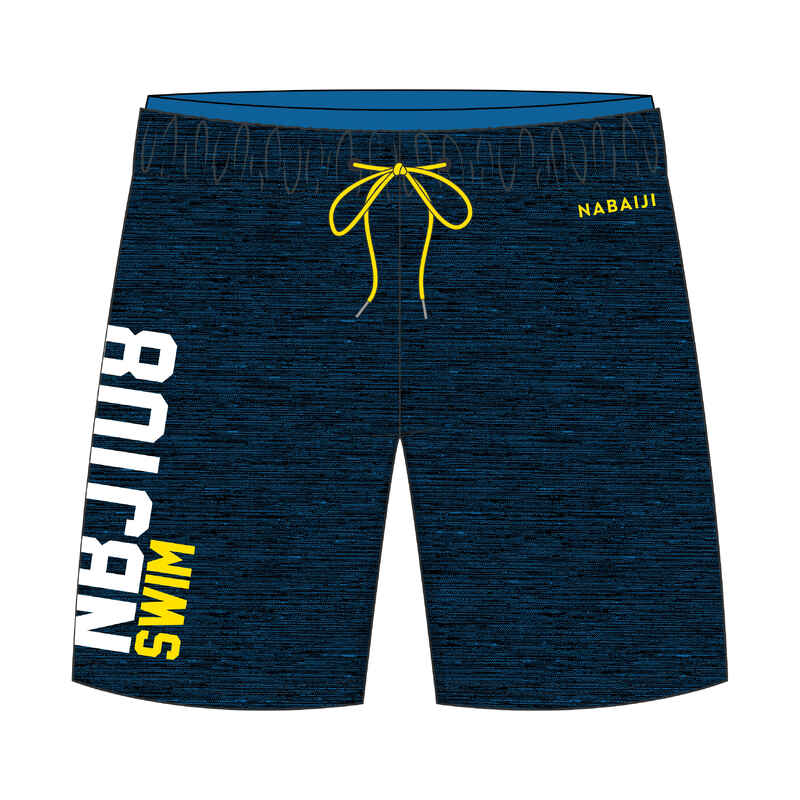 Schwimmshorts 100 Long All Chin Jungen schwarz Schwimmshorts 100 Long All Chin Jungen schwarz