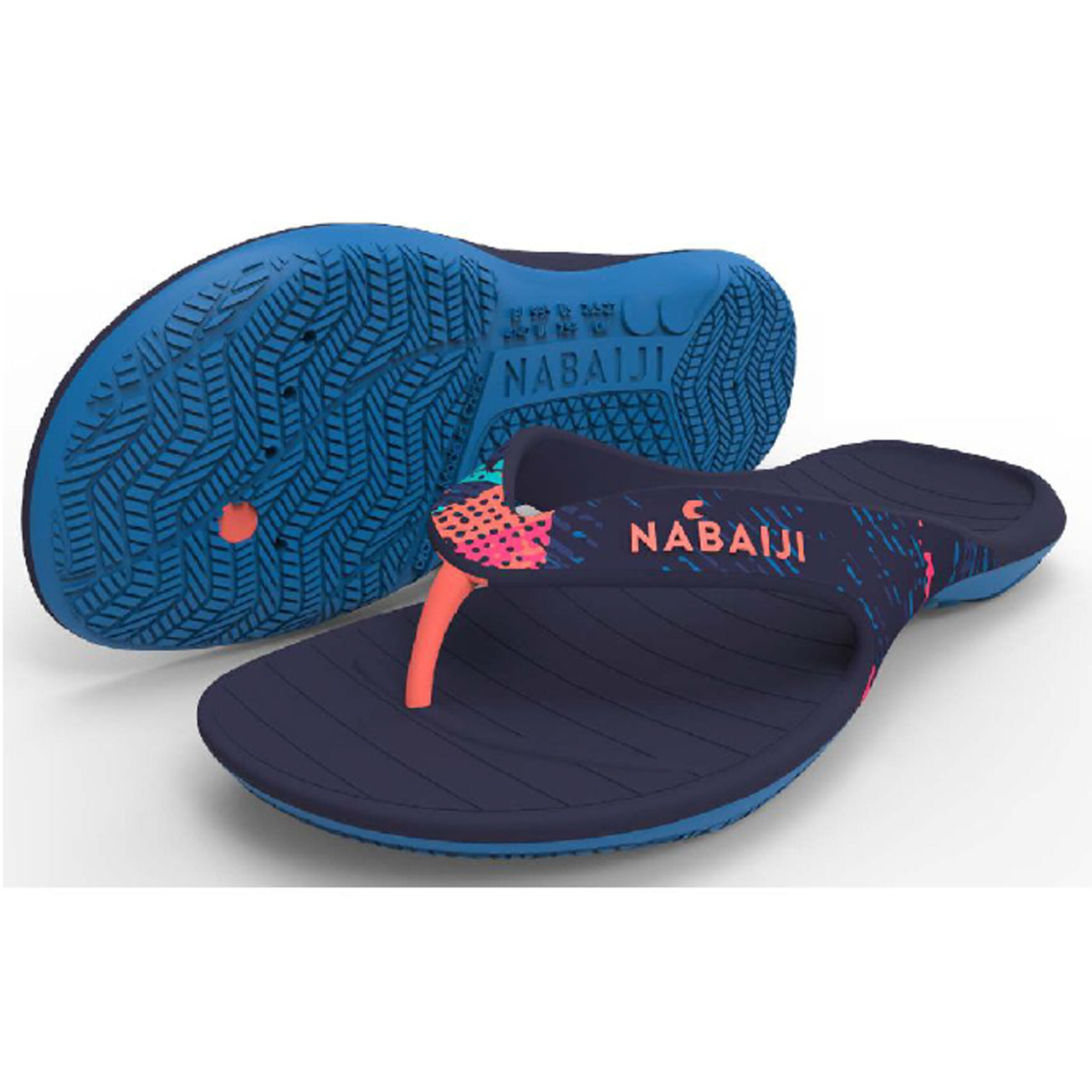 Infradito piscina donna TONGA blu-corallo 4/4