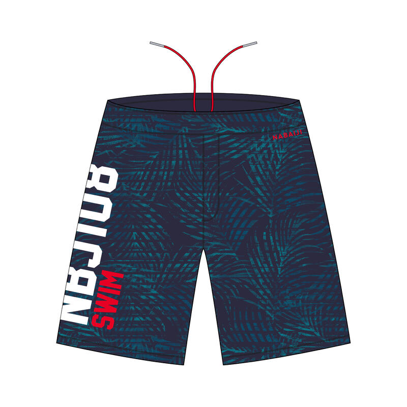 Men's Swimming Shorts - Swimshort 100 Long - All Palm Navy