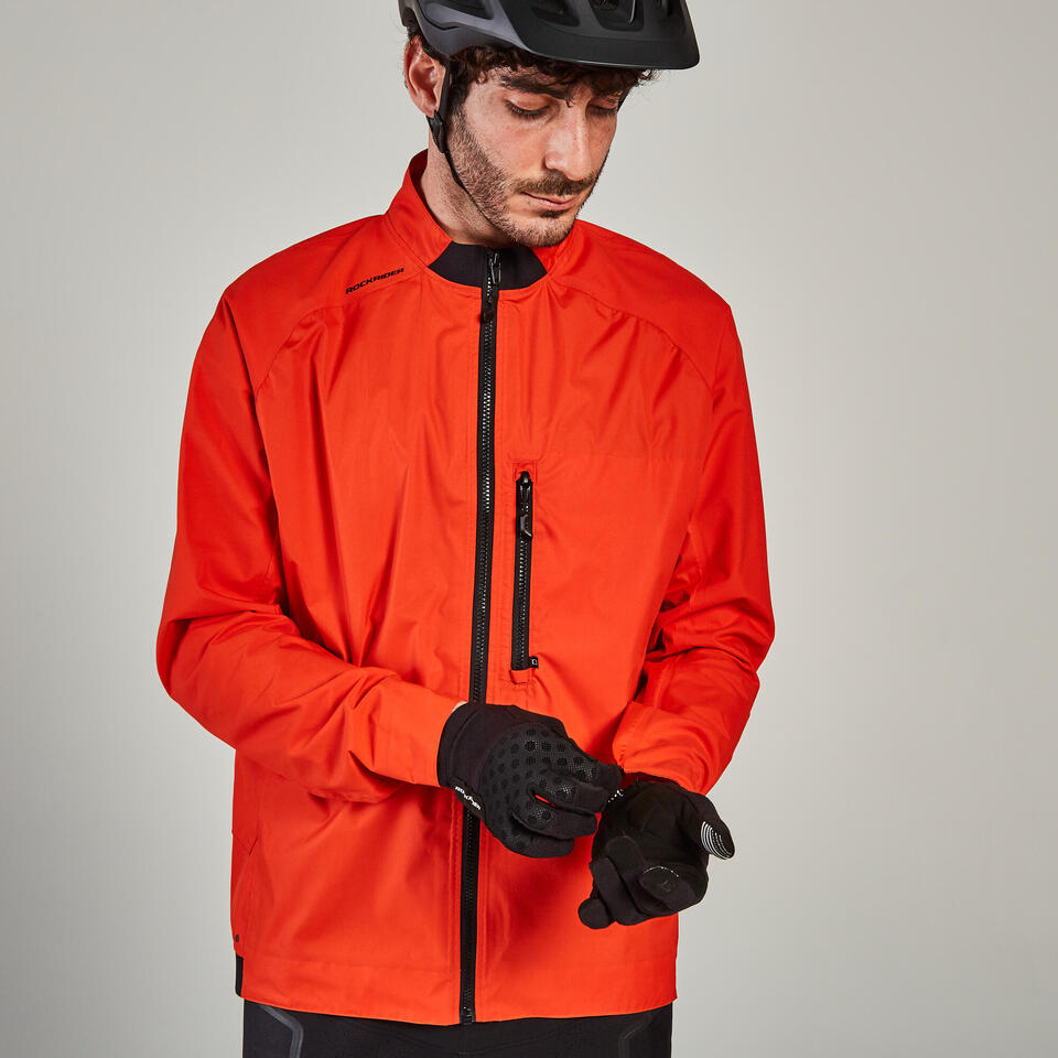 YKYWBIKE-Chaqueta de ciclismo impermeable para hombre, cortavientos rojo  para bicicleta de montaña y carretera, MTB maillot ciclismo hombre invierno