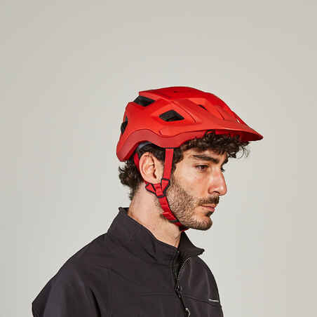 CASCO DE CICLISMO MTB ROCKRIDER ST 500  ROJO