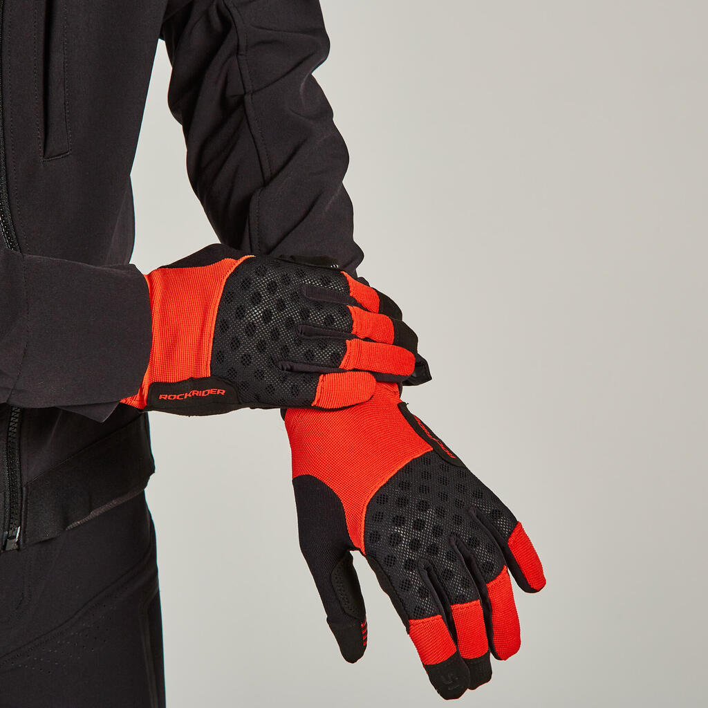 Mountain Biking Gloves ST 500 - Red