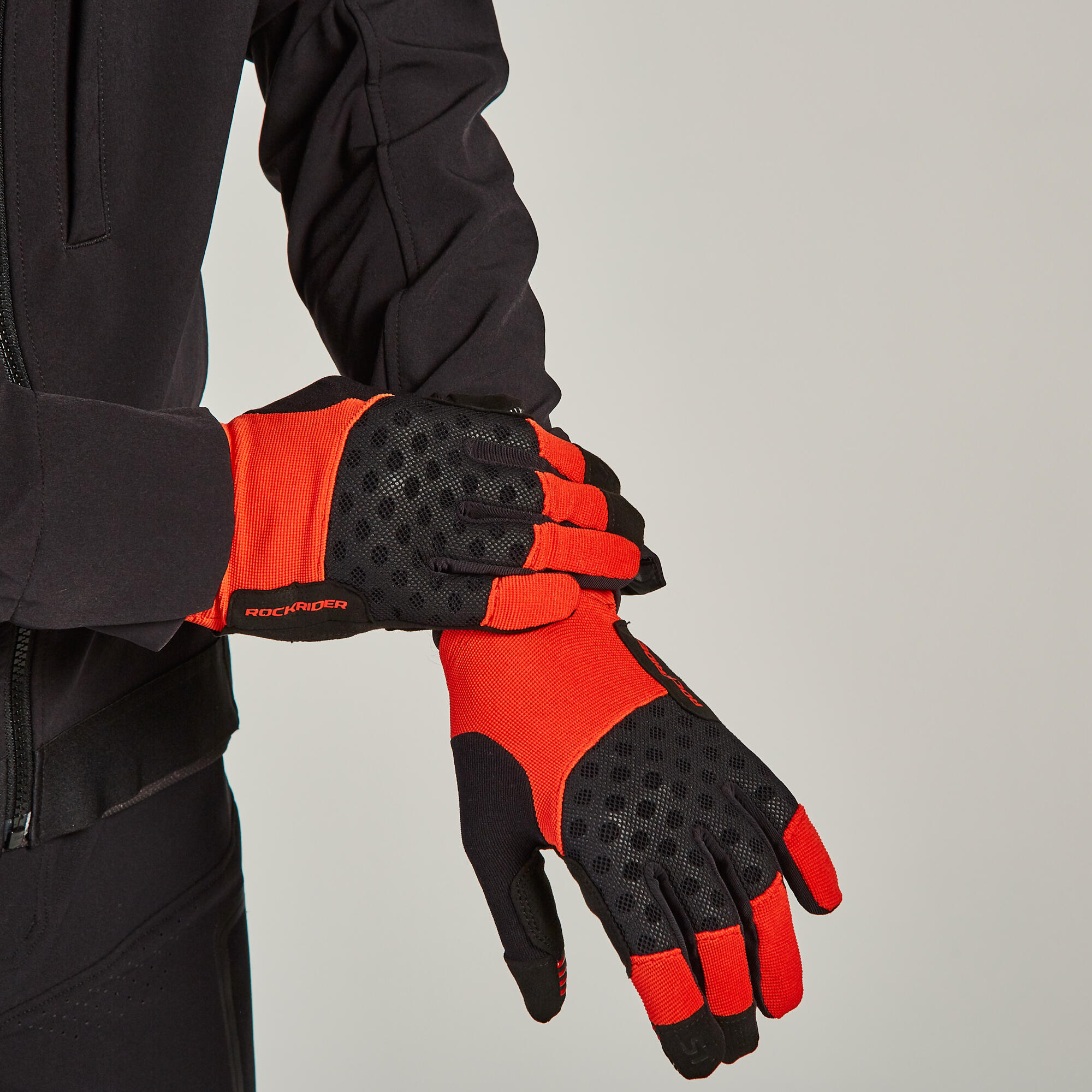 Mountain Biking Gloves ST 500 - Red 2/10