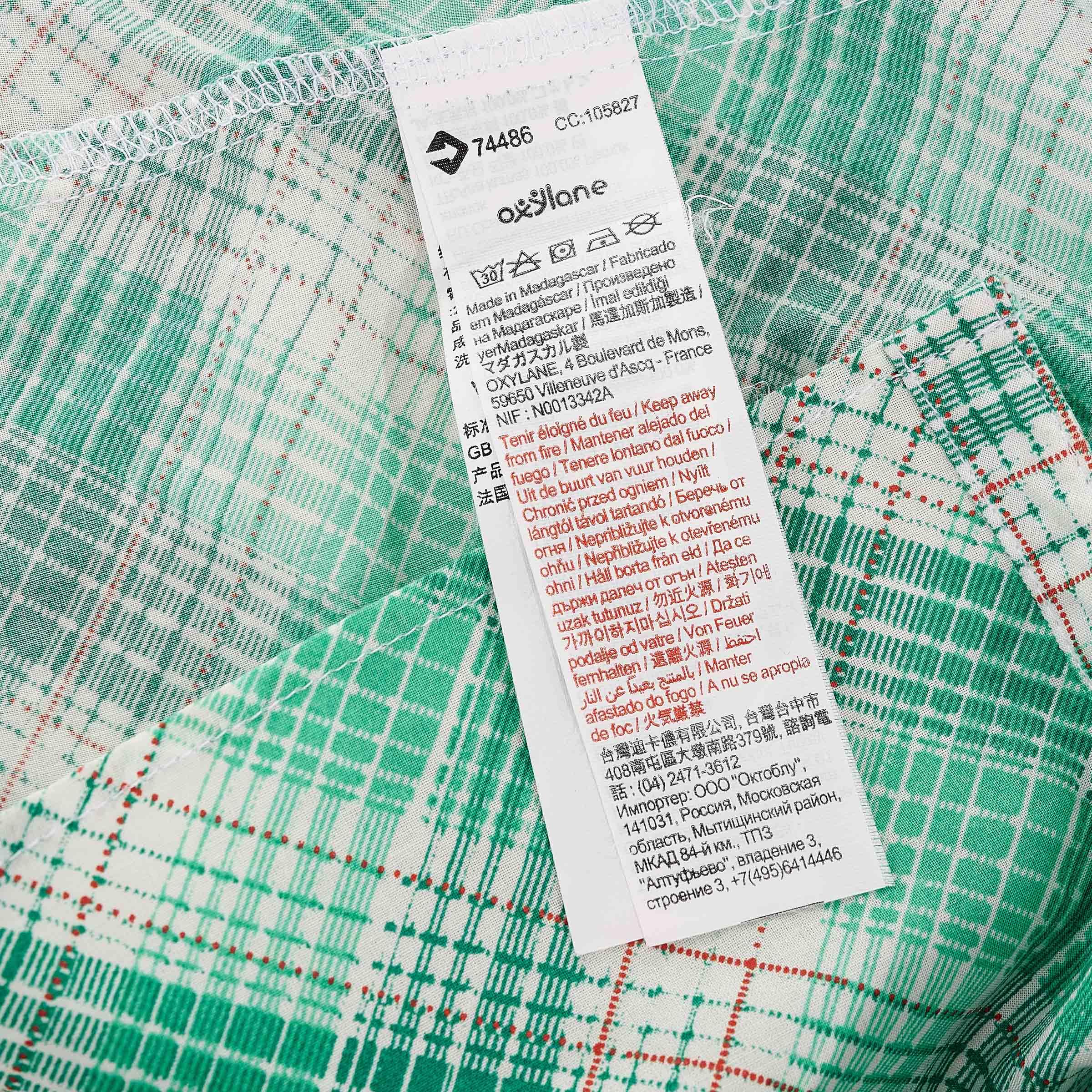 Women's Arpenaz 100 Sleeveless Hiking Shirt Green Checks 9/10