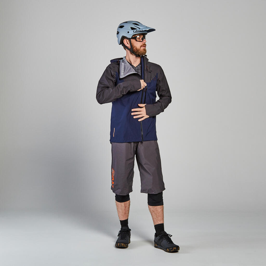 All-Mountain Biking Waterproof Overshorts - Grey