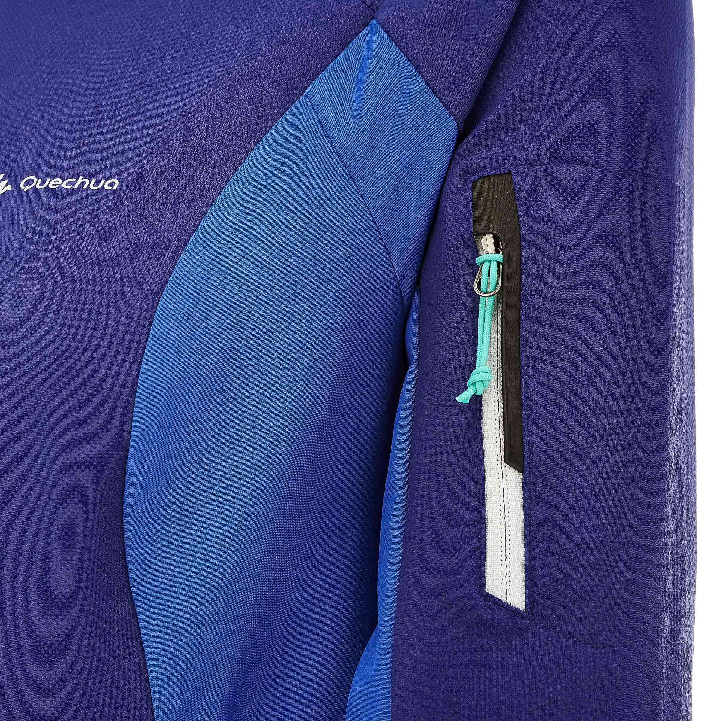 Forclaz 600 Light Women's Trekking Wind Jacket - Blue 12/16