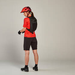 Women's Short-Sleeved Mountain Bike Jersey ST 500 - Nectarine
