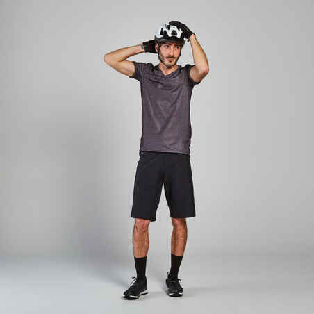 Padded Mountain-Biking Shorts - Black