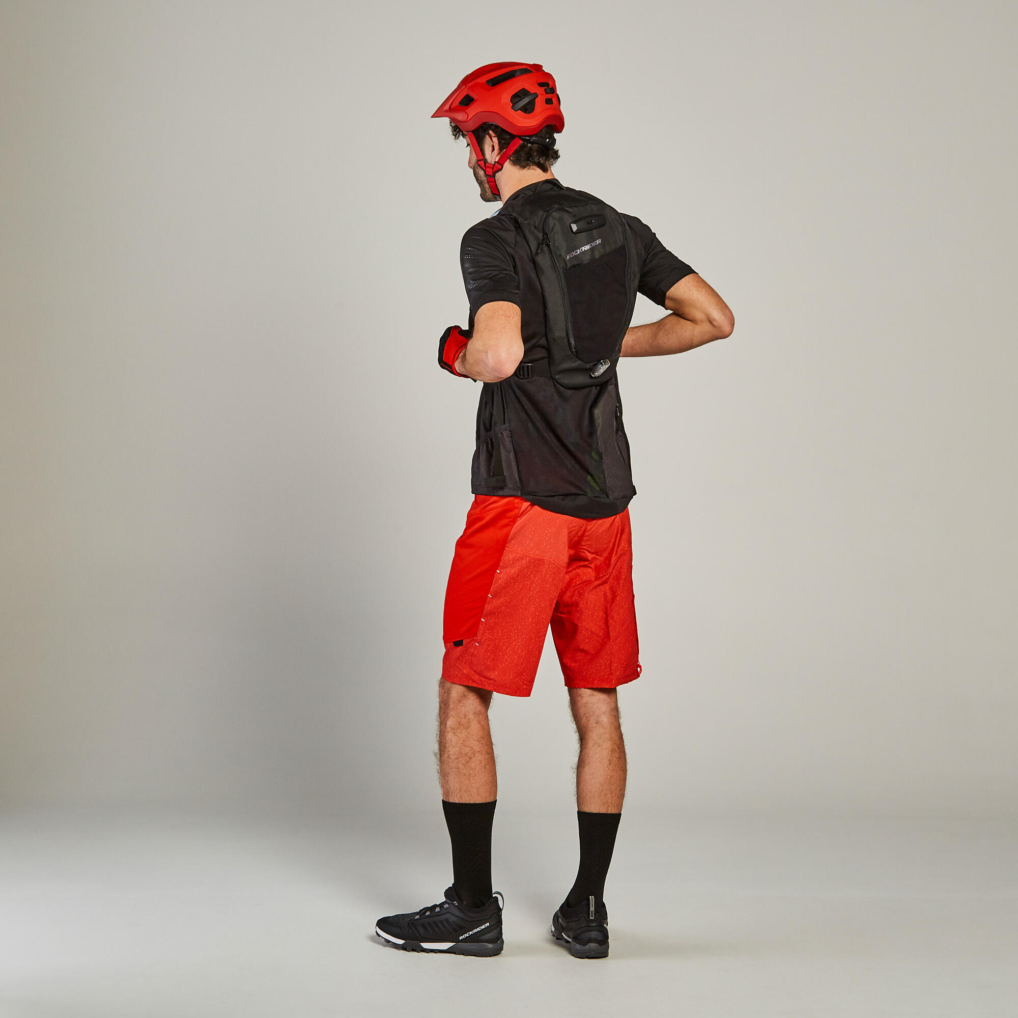 Short-Sleeved Mountain Biking Jersey ST 500 - Black 3/9