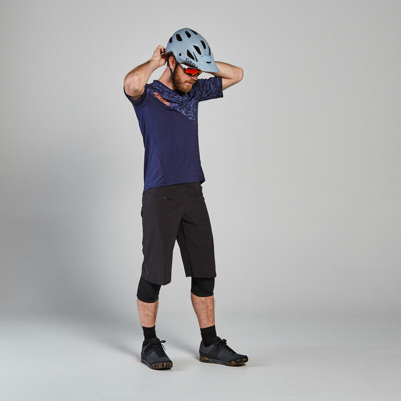 Cyklistický dres na horské kolo modrý