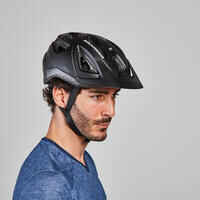 Casco bicicleta MTB adulto Rockrider ST 100 negro