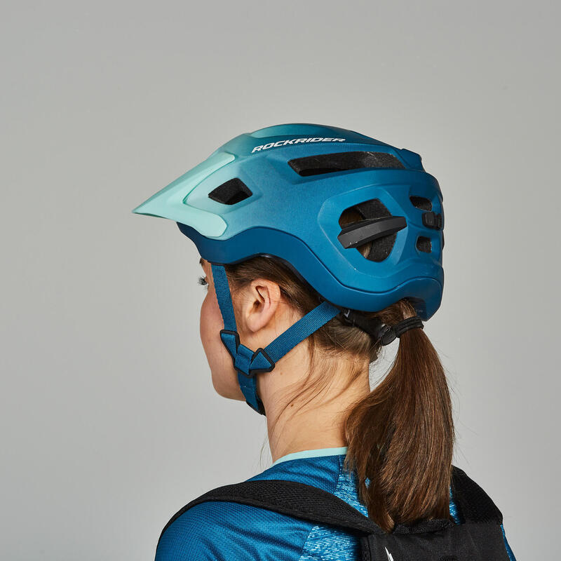 Casco bici mtb ST 500 azzurro