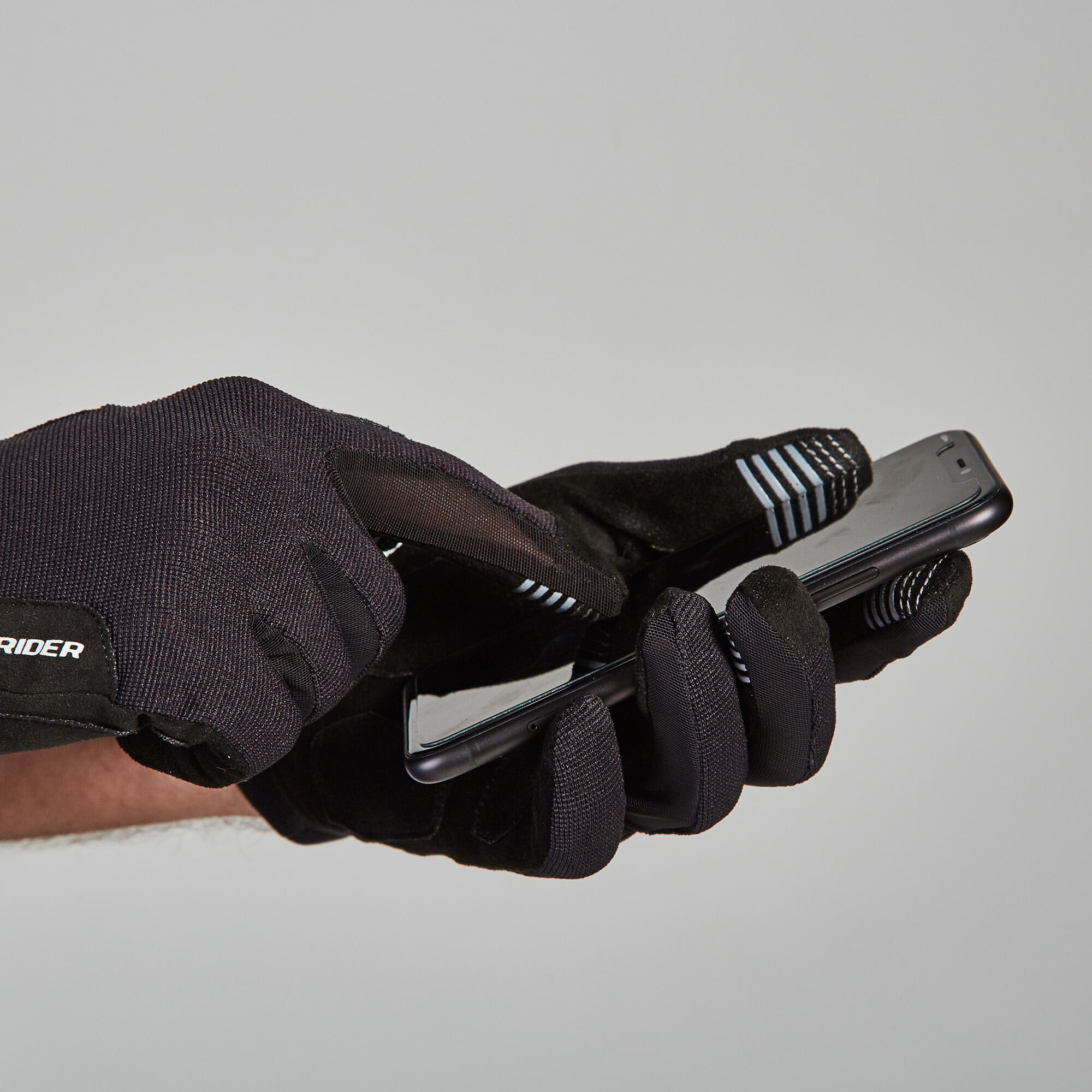 Mountain Bike Gloves - ST 100 Black - ROCKRIDER