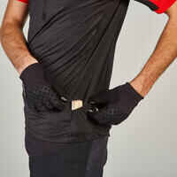 Short-Sleeved Mountain Biking Jersey - Black/Red