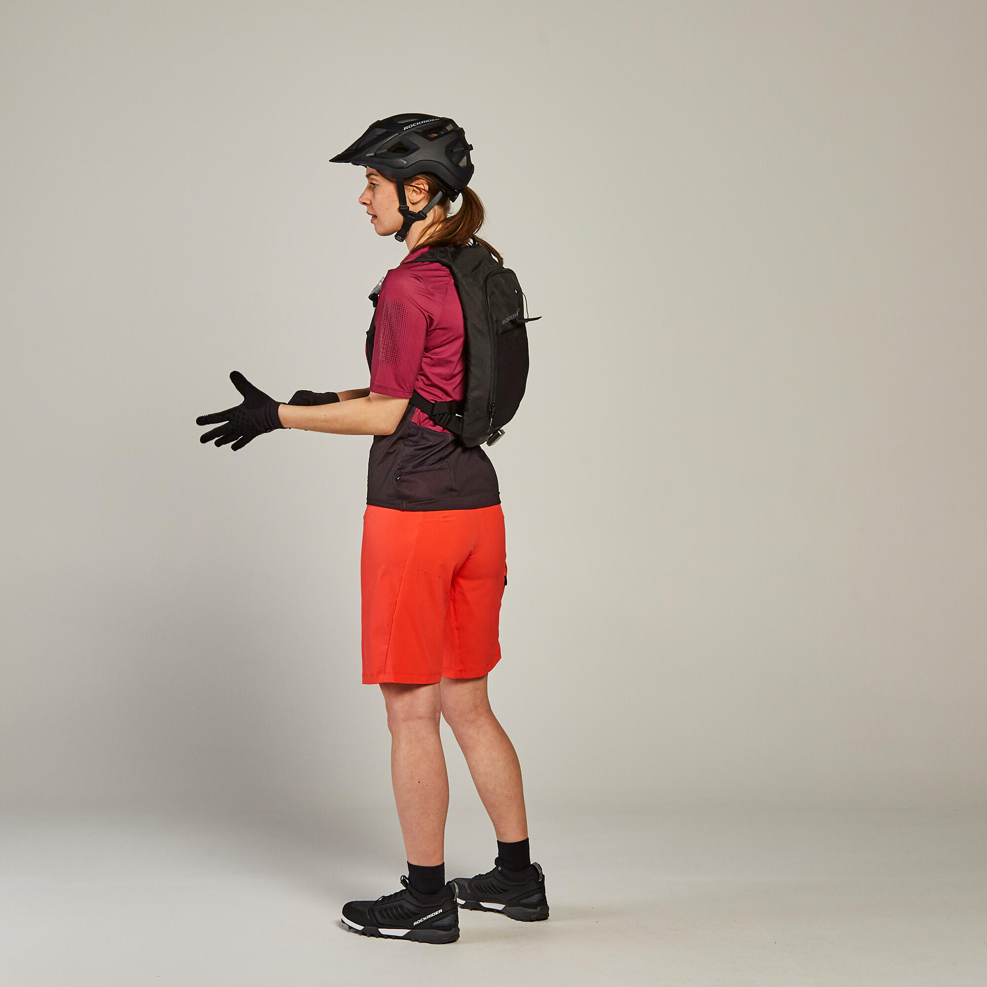 Women's Mountain Bike Shorts EXP 700 - Nectarine 3/10
