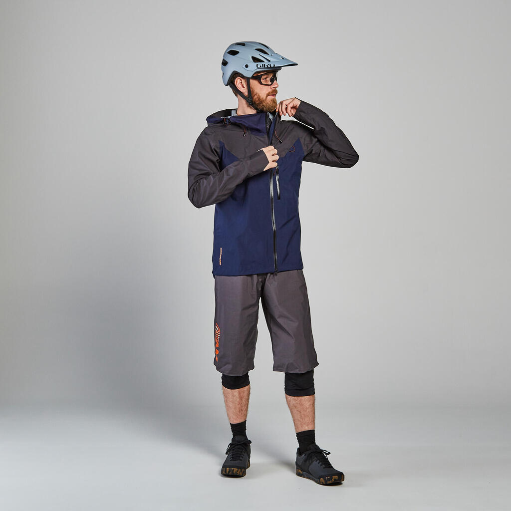 All-Mountain Biking Waterproof Overshorts - Grey