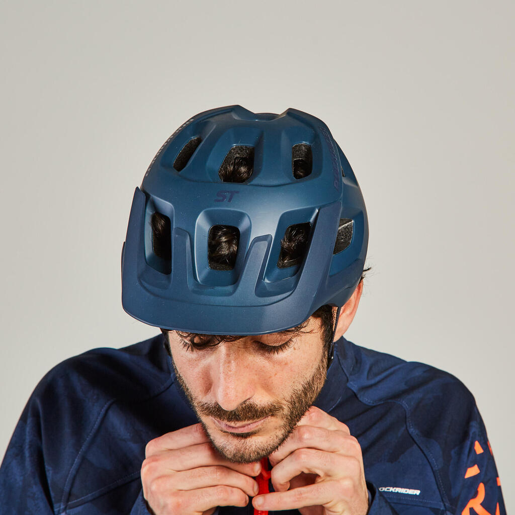 CASQUE VELO VTT EXPL 500 BLEU