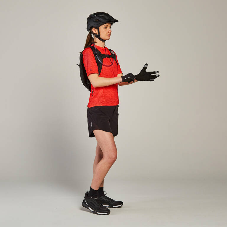 Women's Breathable Mountain Biking Shorts - Black