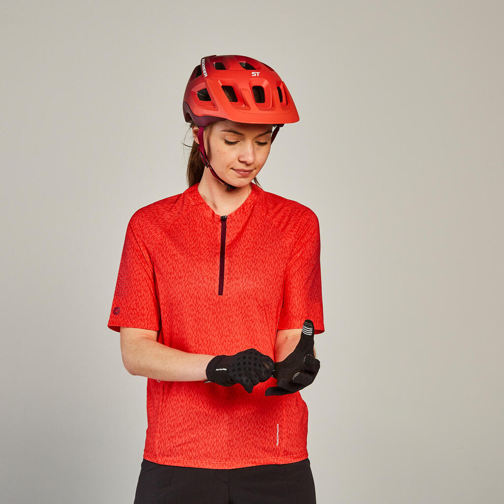 Damen kurzarm MTB Radtrikot – Expl 500 lila