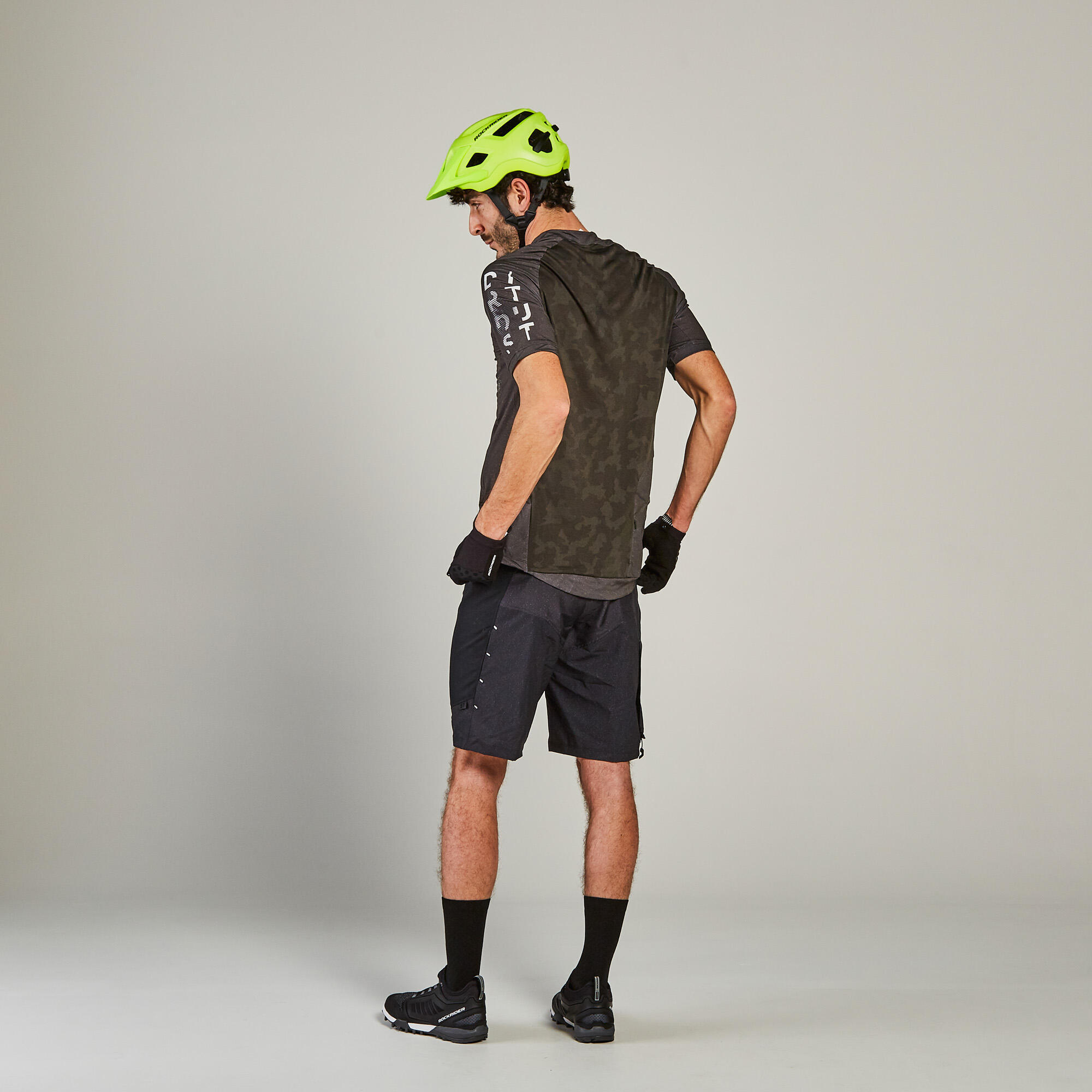 Pánské cyklistické kraťasy na horské kolo ST500 černé 2/48