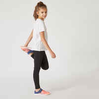 Girls' Basic Cotton Leggings - Black