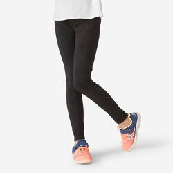 Basic legging voor meisjes katoen zwart