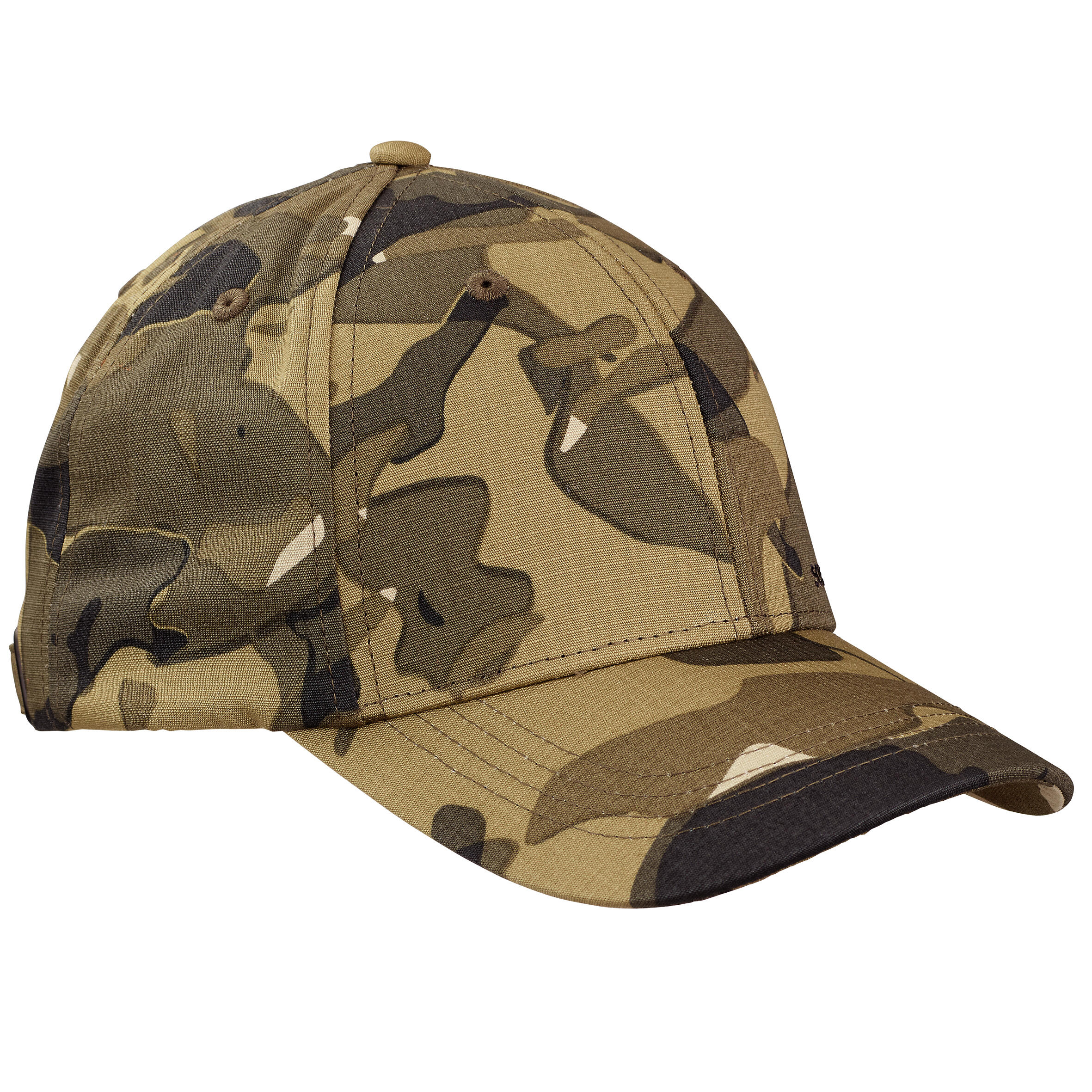 SOLOGNAC Country Sport Durable Cap 500 Woodland Camouflage Green