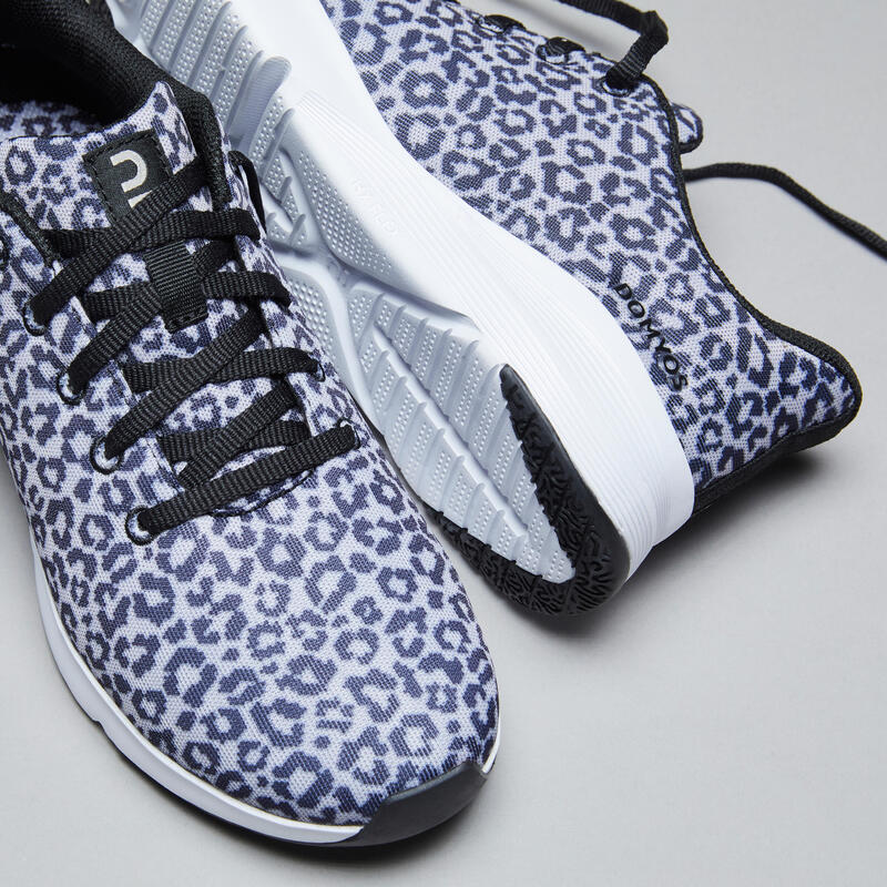 Dámské fitness boty 120 s leopardím potiskem