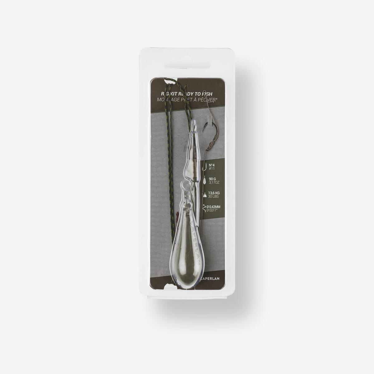 Montage carpe rig clip ready to fish 90g h4 pêche de la carpe