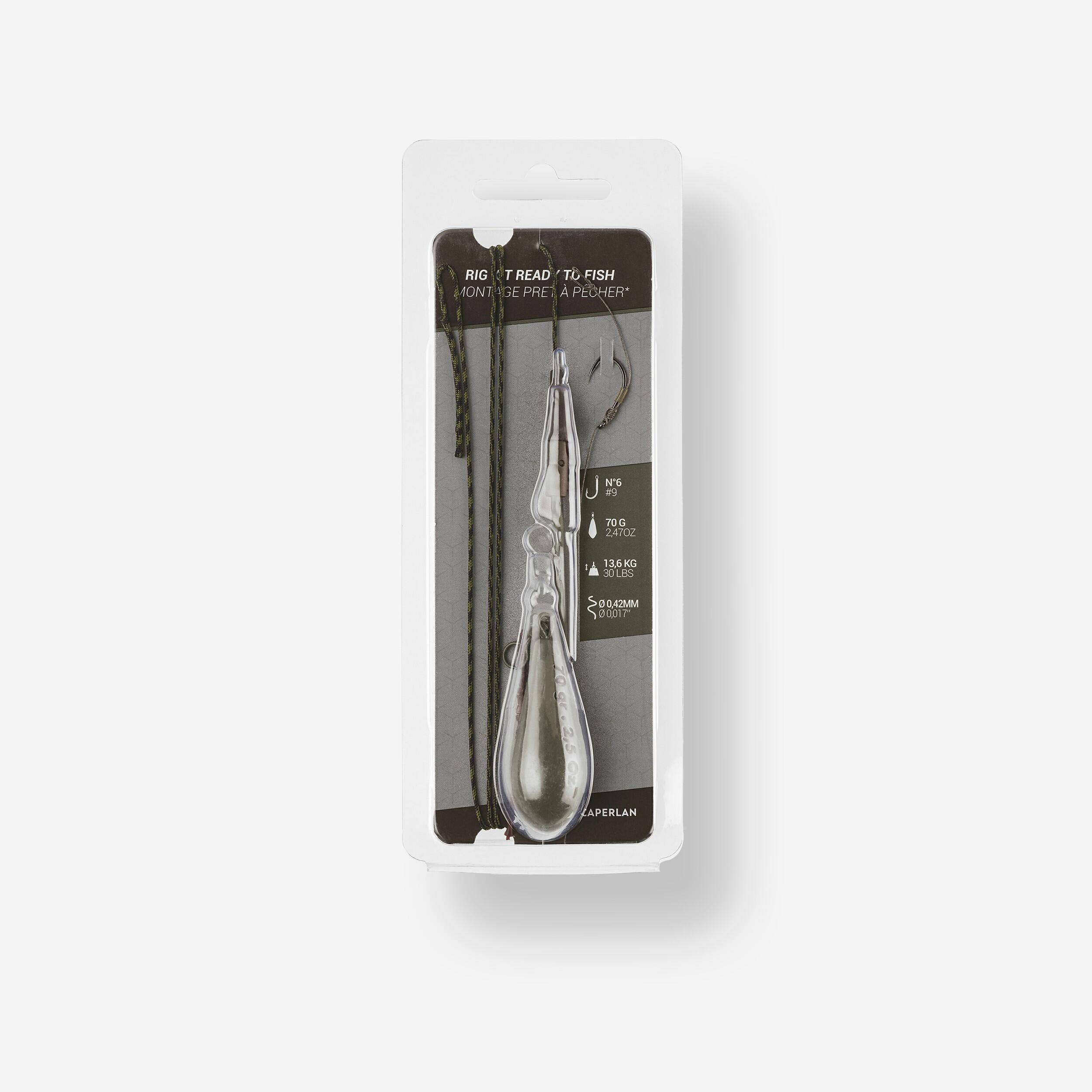 CAPERLAN Montáž Rig Clip Ready to Fish 70 g H6 na lov kaprov