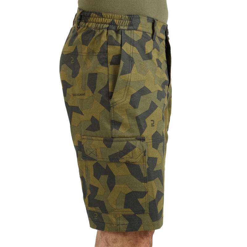 Bermudas Pantalon Corto De Caza Solognac 120 Hombre Camuflaje Verde