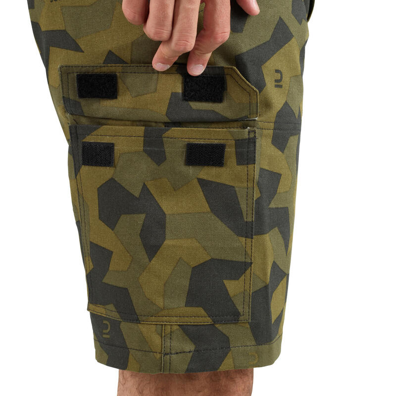 Bermudas Pantalon Corto De Caza Solognac 120 Hombre Camuflaje Verde