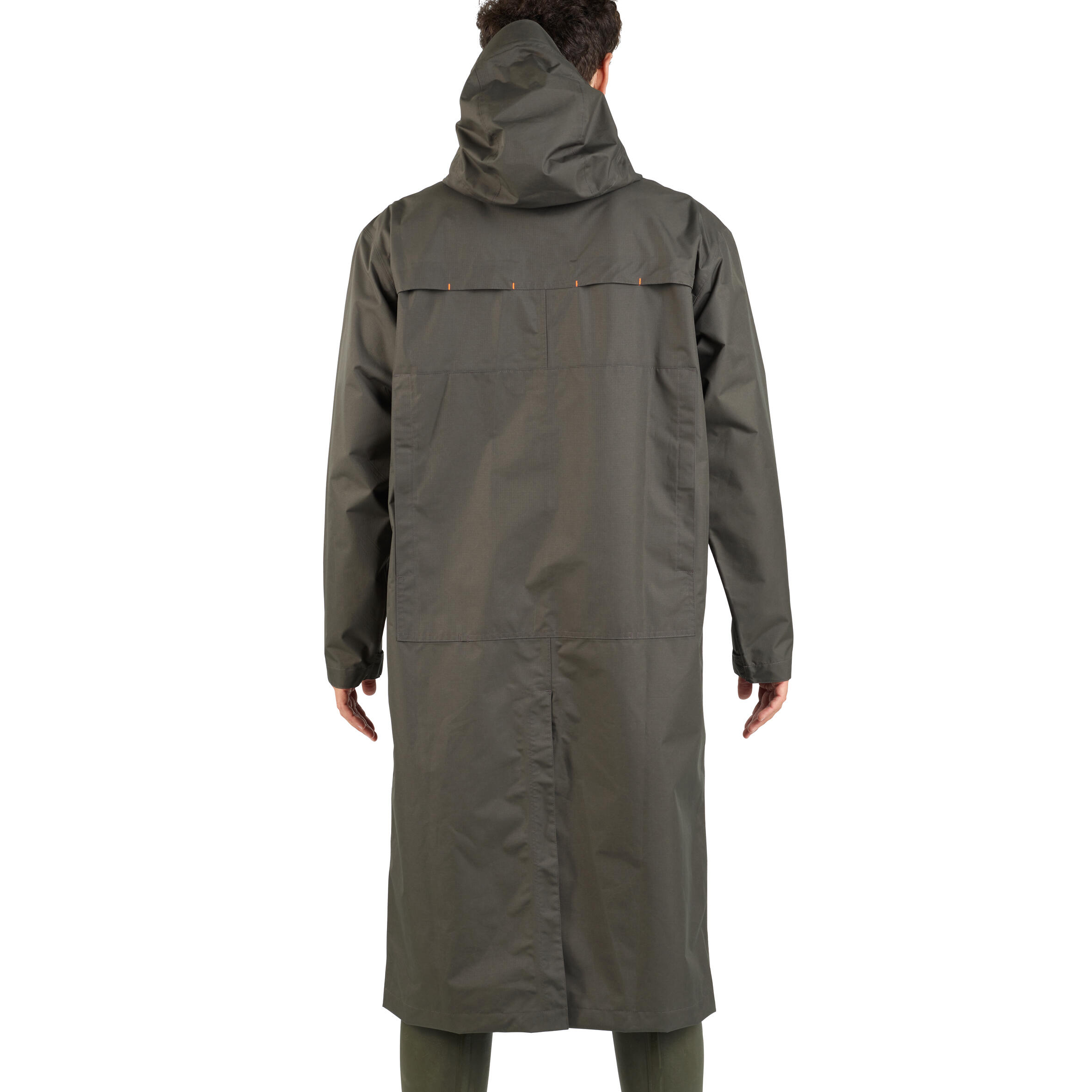 Hunting long waterproof coat 500 - Green 8/13