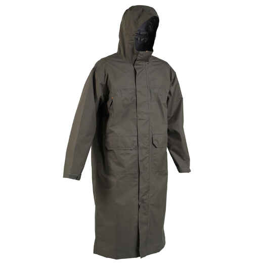 
      Hunting long waterproof coat 500 - Green
  