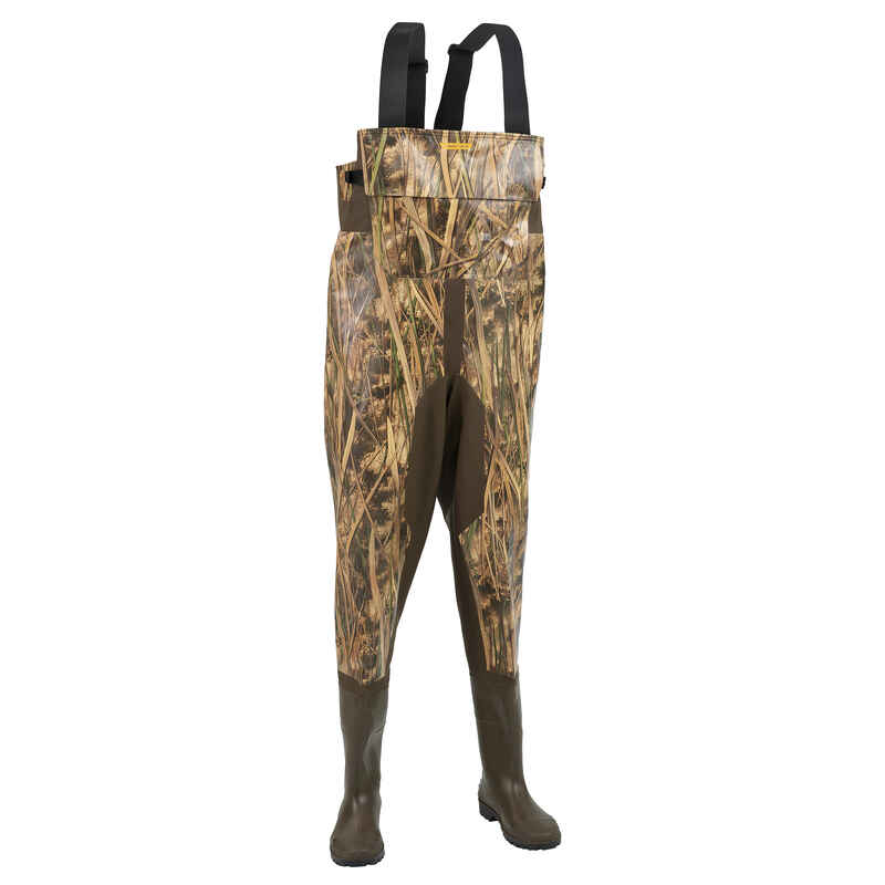 Hunting Waders with Pockets 520 - Wetland Camouflage
