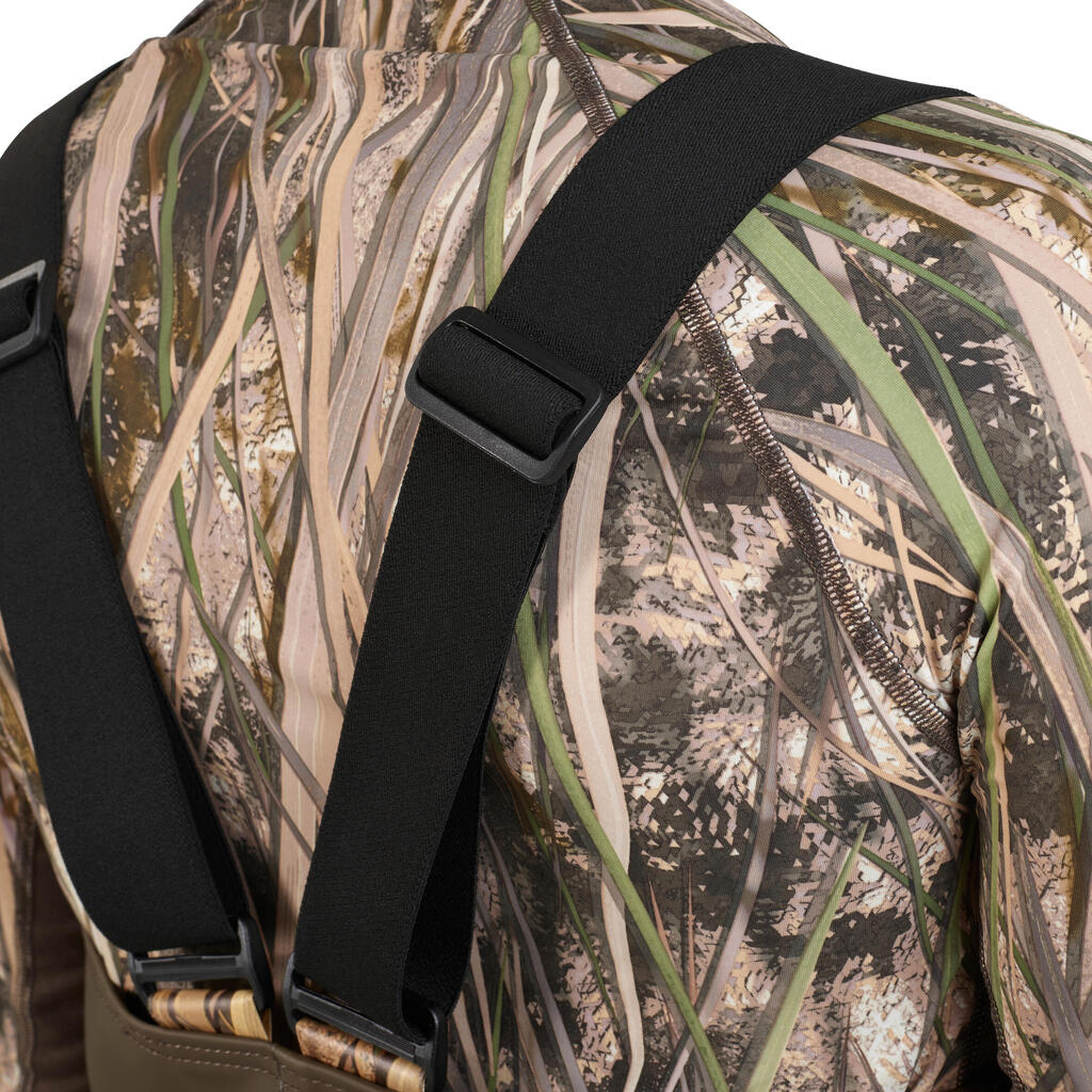 Hunting Waders with Pockets 520 - Wetland Camouflage