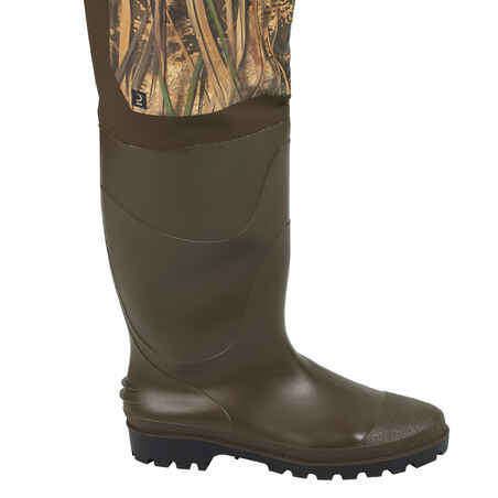 Hunting Waders with Pockets 520 - Wetland Camouflage