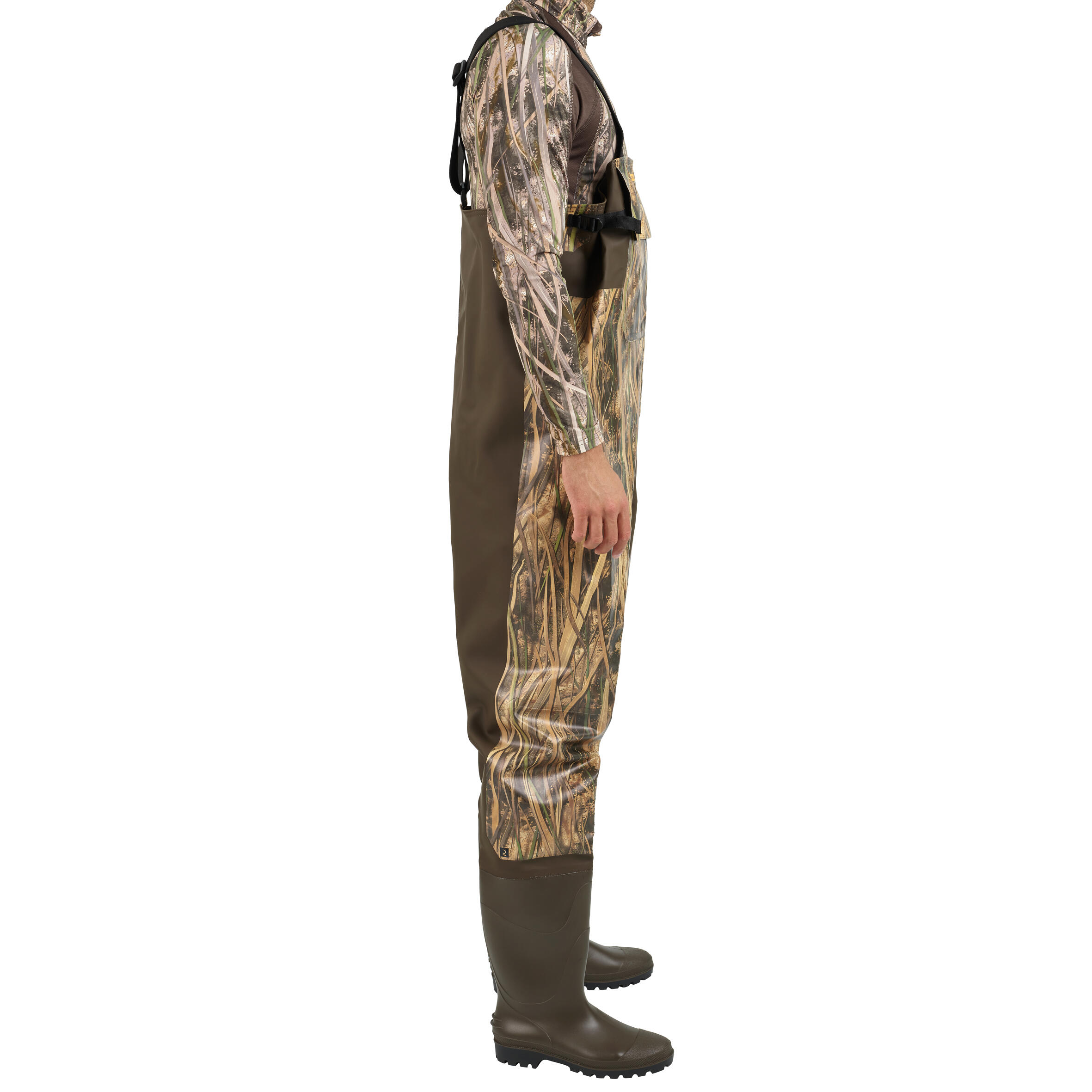 Hunting waders with pockets 520 marsh camouflage