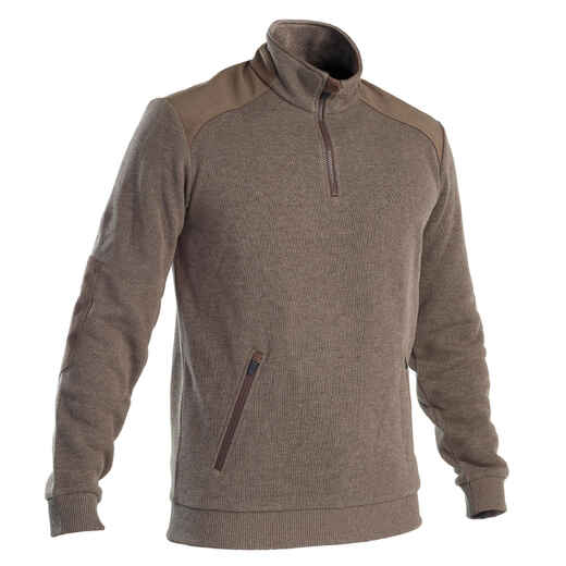 
      HUNTING PULLOVER 500 WATER-REPELLENT BROWN
  