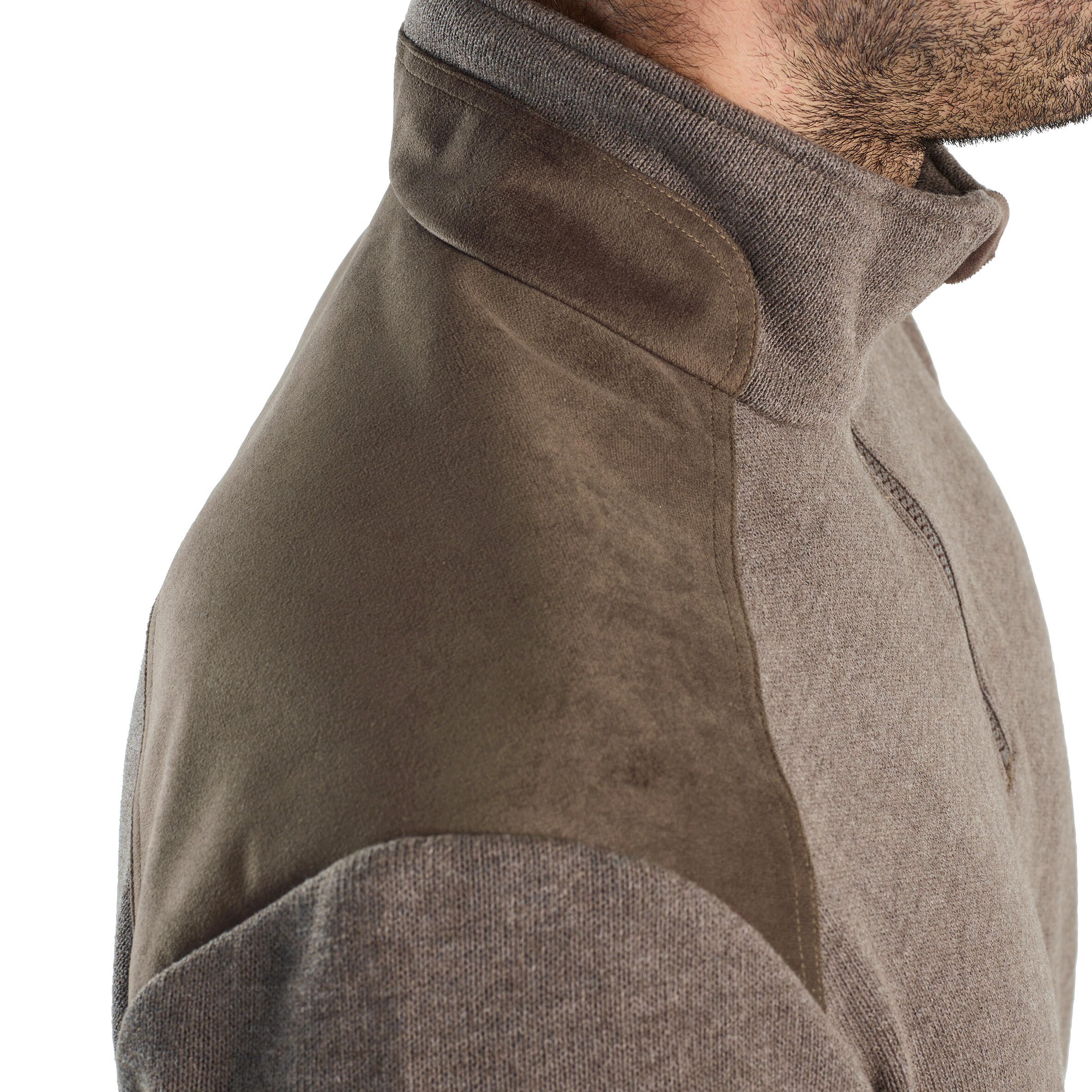 HUNTING PULLOVER 500 WATER-REPELLENT BROWN 9/11