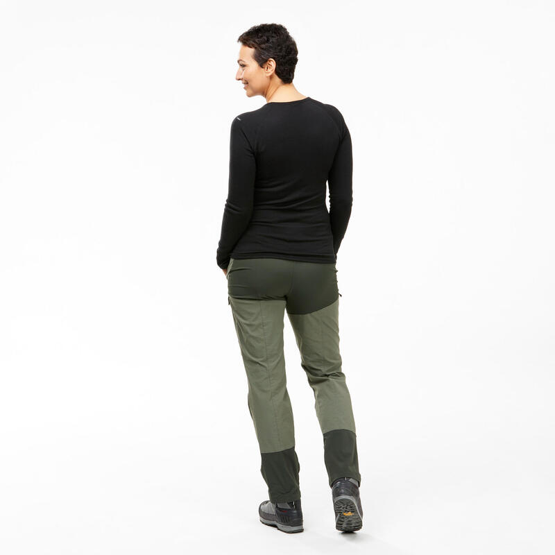 Pantalon résistant de trek montagne - MT500 kaki - Femme v2