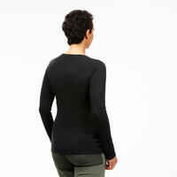 Merino Shirt MT500 Damen langarm schwarz 
