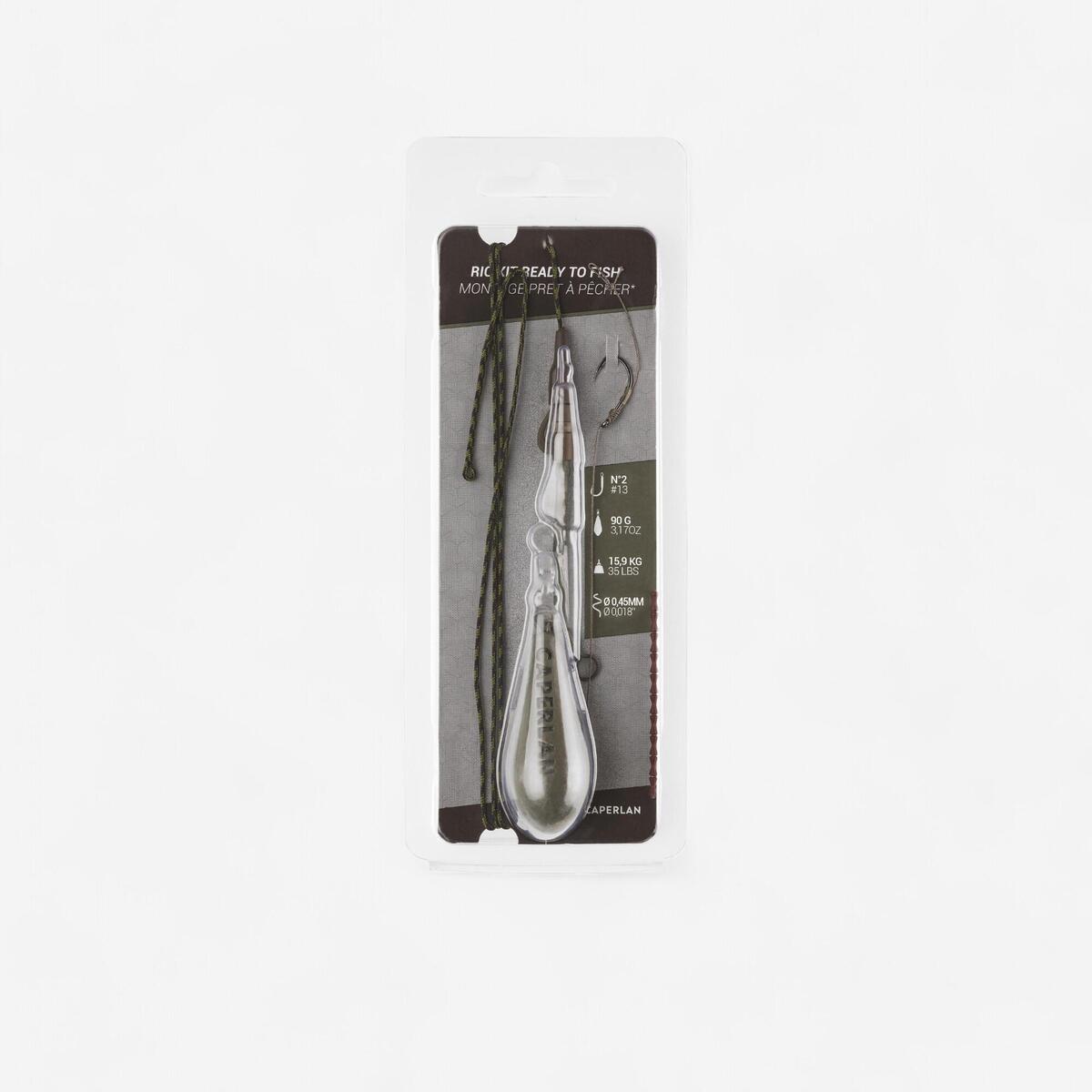 Montage carpe rig clip ready to fish 90g h2 pêche de la carpe
