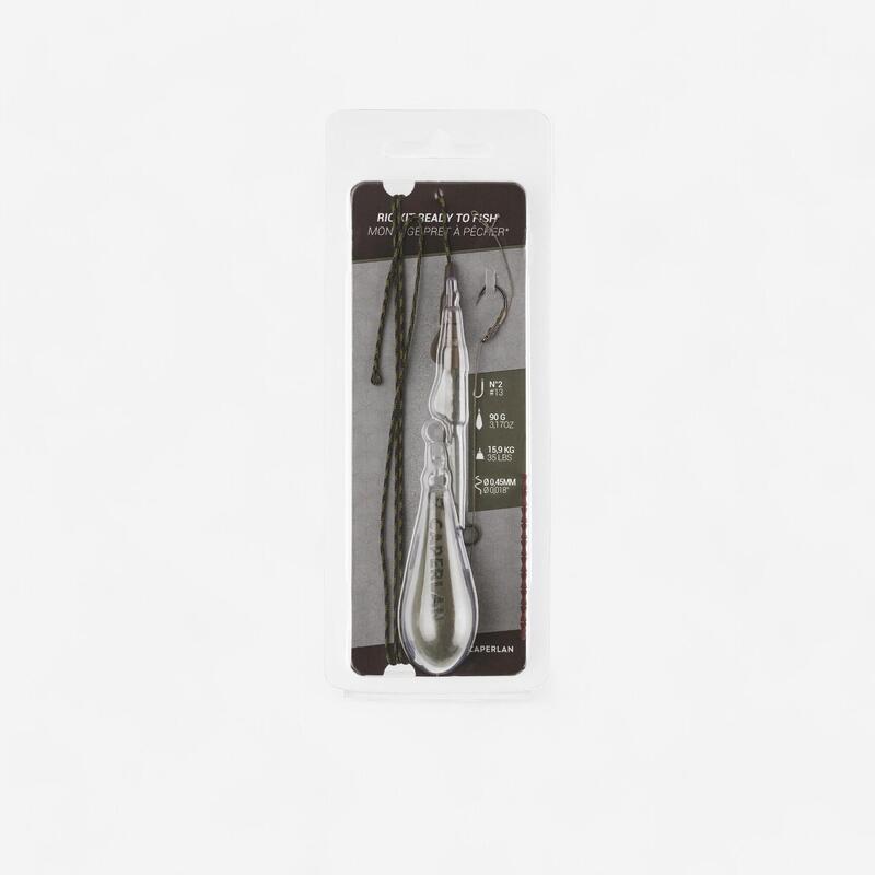 Montage carpe rig clip ready to fish 90g h2 pêche de la carpe