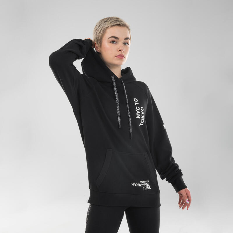 Hoodie voor streetdance zwart