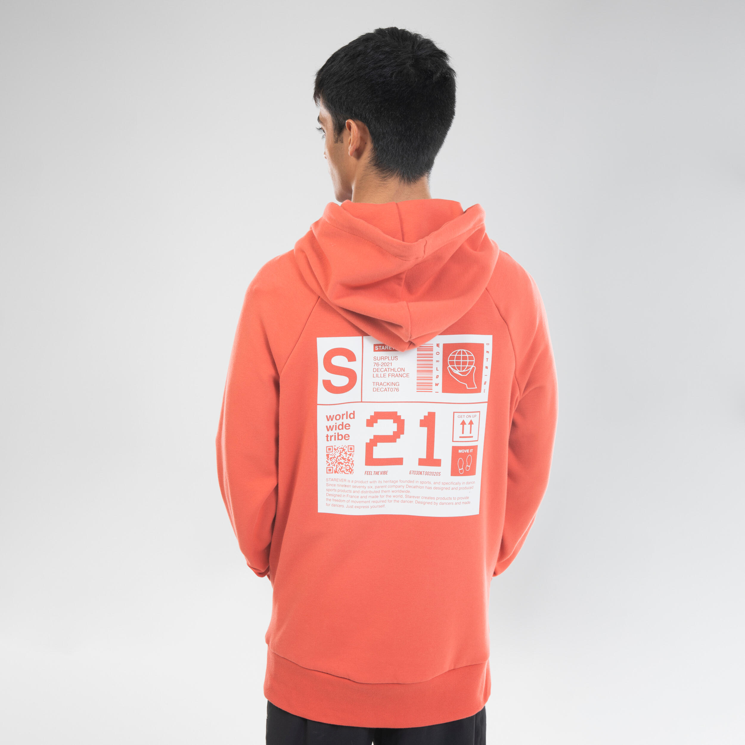 Urban Dance Hooded Sweatshirt - Red 5/9