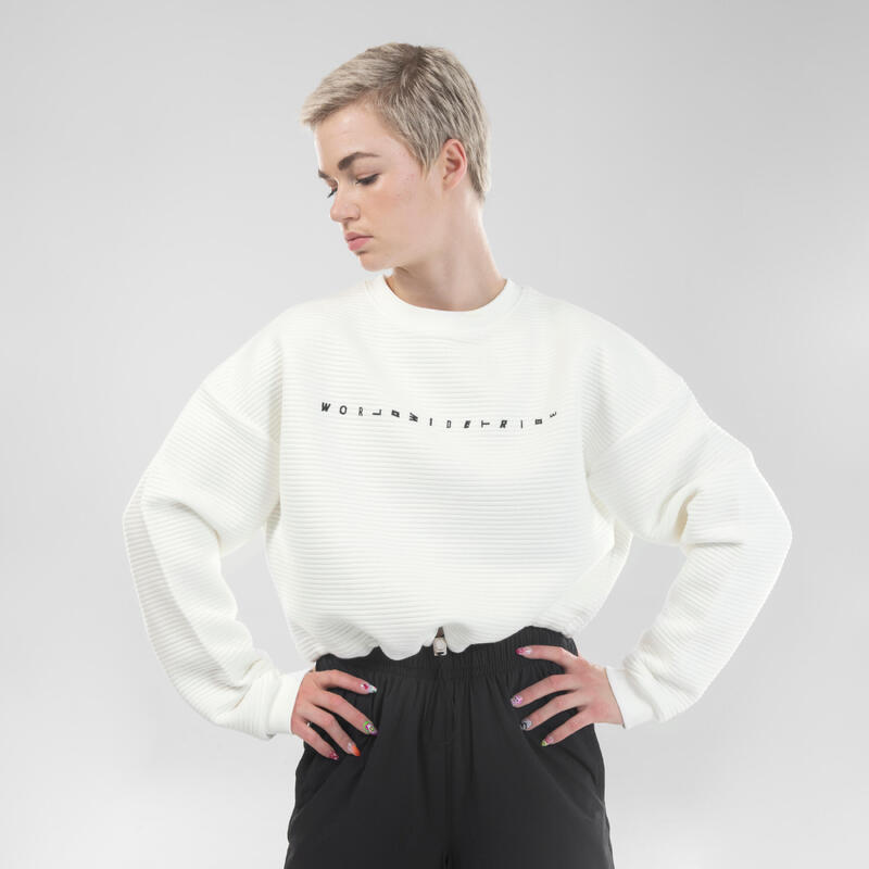 Women's Urban Dance Cropped Sweatshirt - White
