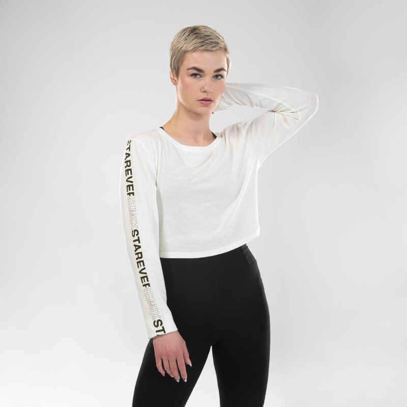 Cropped Long Sleeve T-Shirt For Dance